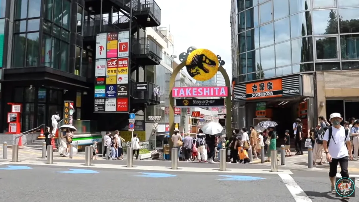 Crowds filling Takeshita Street, the narrow shopping lane that runs through Harajuku